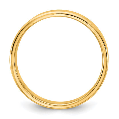 10K Yellow Gold 10Ky 4.5mm Lightweight Flat Band Size 7.5