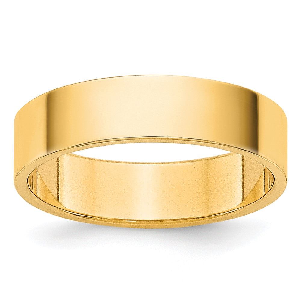 10K Yellow Gold 10Ky 4.5mm Lightweight Flat Band Size 11