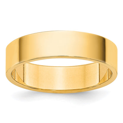 10K Yellow Gold 10Ky 4.5mm Lightweight Flat Band Size 7.5