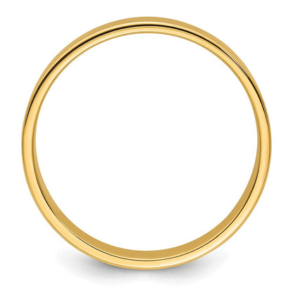 18k Yellow Gold 5mm Lightweight Flat Wedding Band Ring