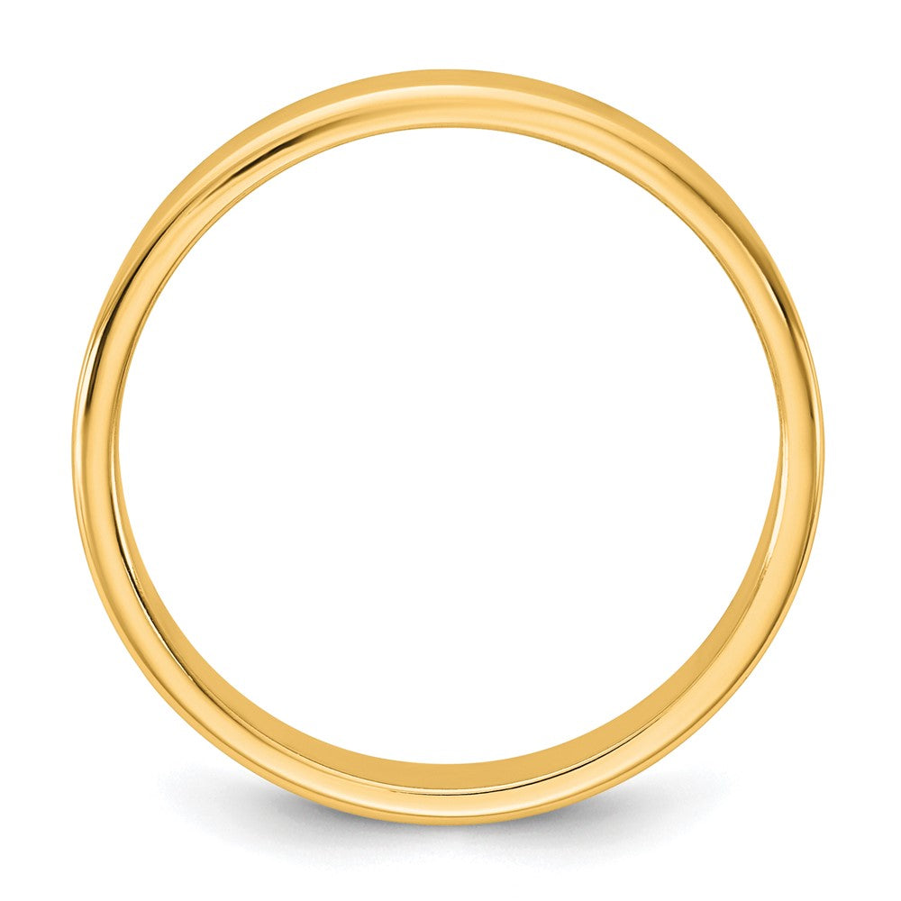 10K Yellow Gold 10Ky 6.5mm Lightweight Flat Band Size 6.5