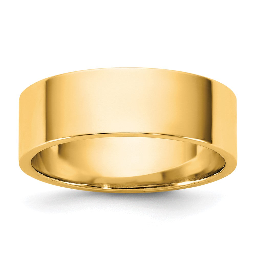 10K Yellow Gold 10Ky 6.5mm Lightweight Flat Band Size 12.5