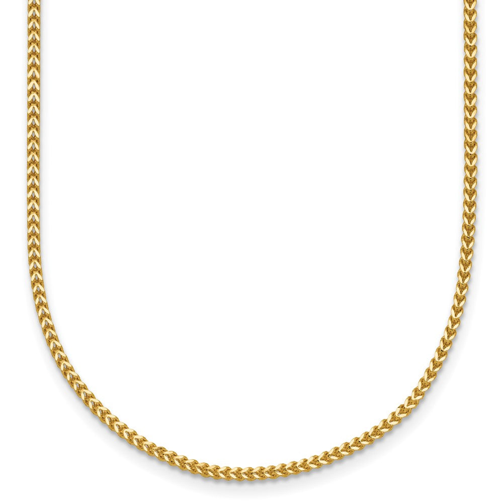 14K Yellow Gold 20 Inch 1mm Franco With Lobster Clasp Chain Necklace