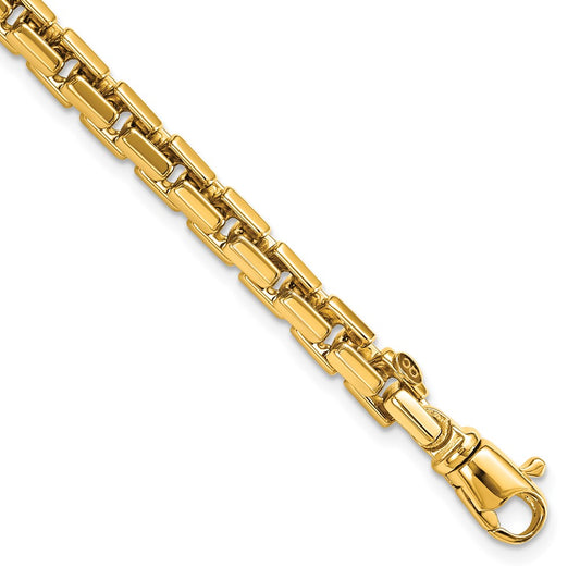 8.5 Inch 14K Yellow Gold Polished Chain Bracelet