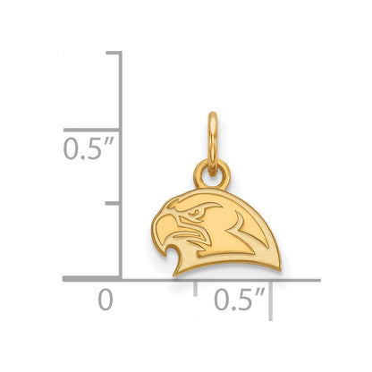 10K Yellow Gold Logoart Miami University Ohio Redhawk Extra Small Pendant