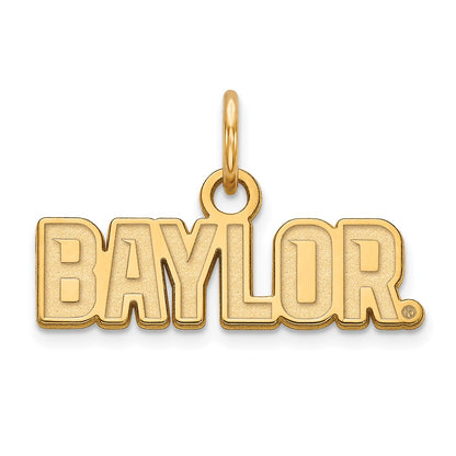 10K Yellow Gold Logoart Baylor University Extra Small Pendant