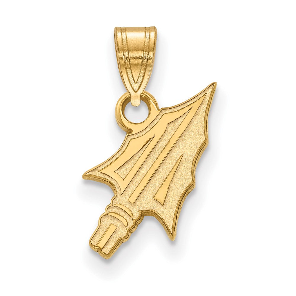 10K Yellow Gold Logoart Florida State University Arrow Small Pendant