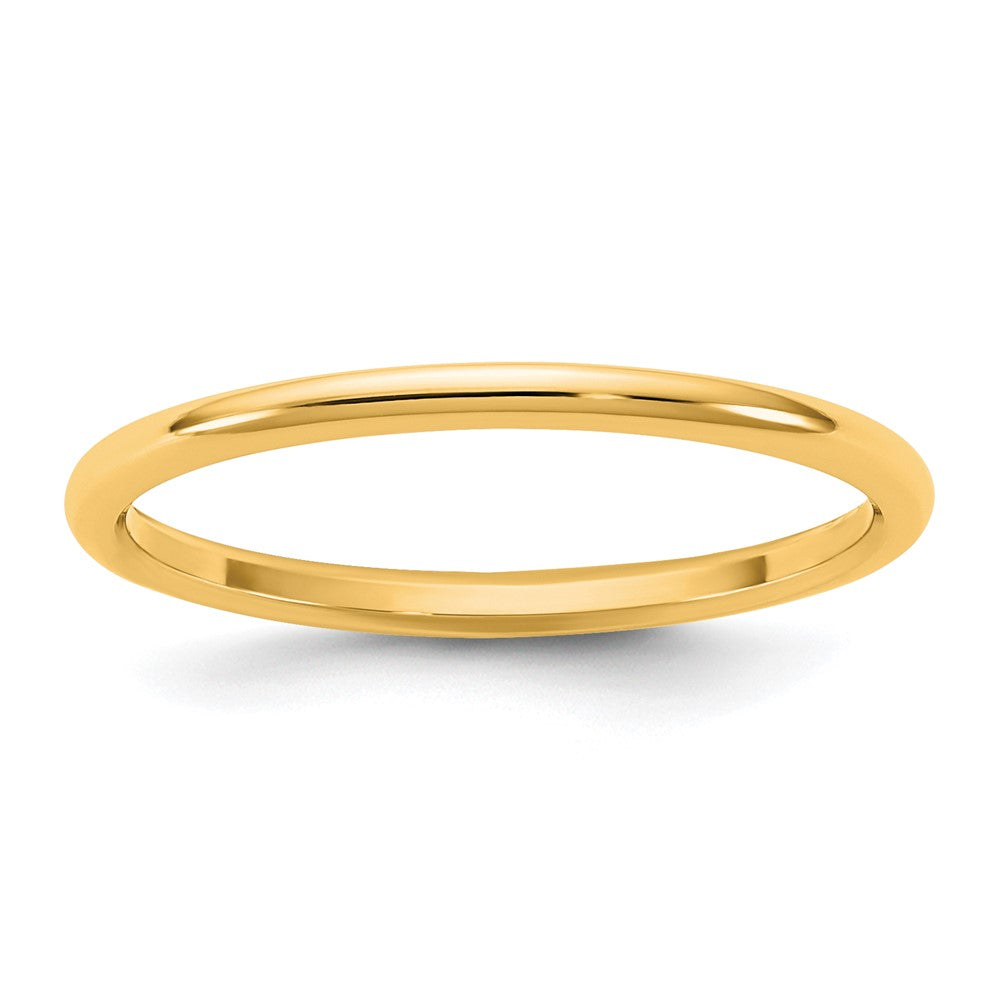 10K Yellow Gold 10Ky 1.5mm Half Round Band Size 4.5