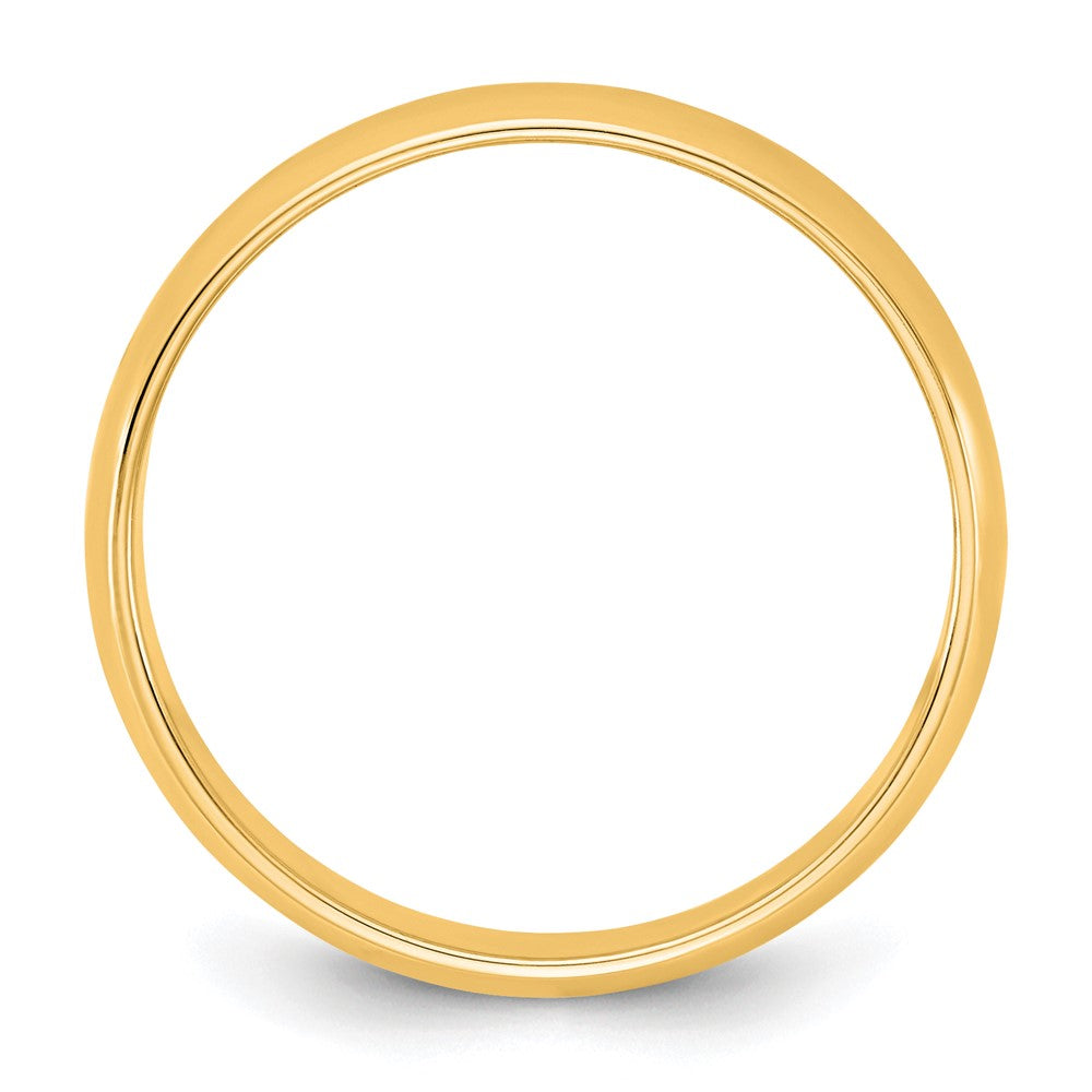 10K Yellow Gold 10Ky 4.5mm Lightweight Half Round Band Size 6.5