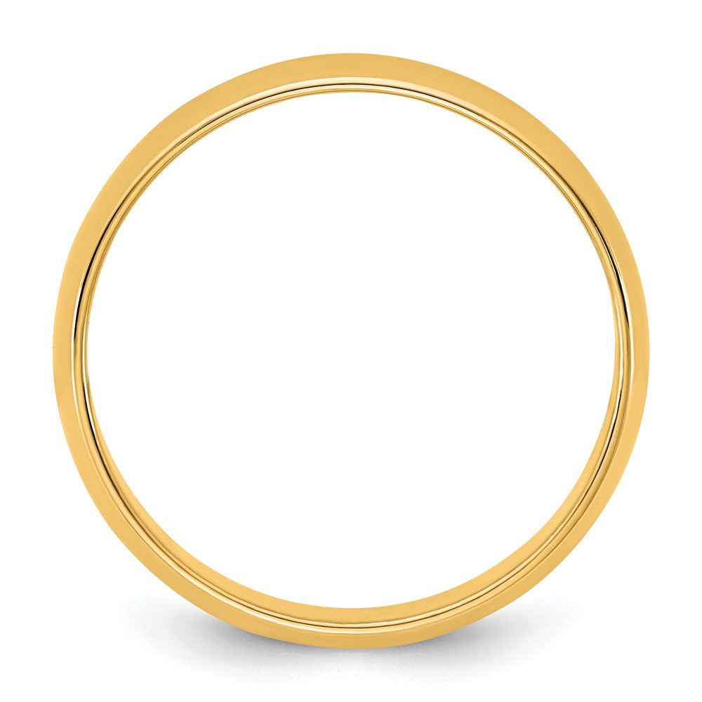 10K Yellow Gold 10Ky 5.5mm Lightweight Half Round Band Size 11