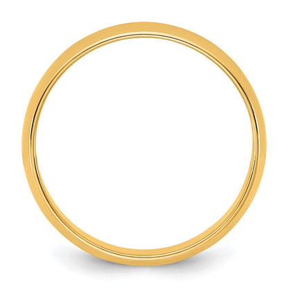 10K Yellow Gold 10Ky 5.5mm Lightweight Half Round Band Size 11
