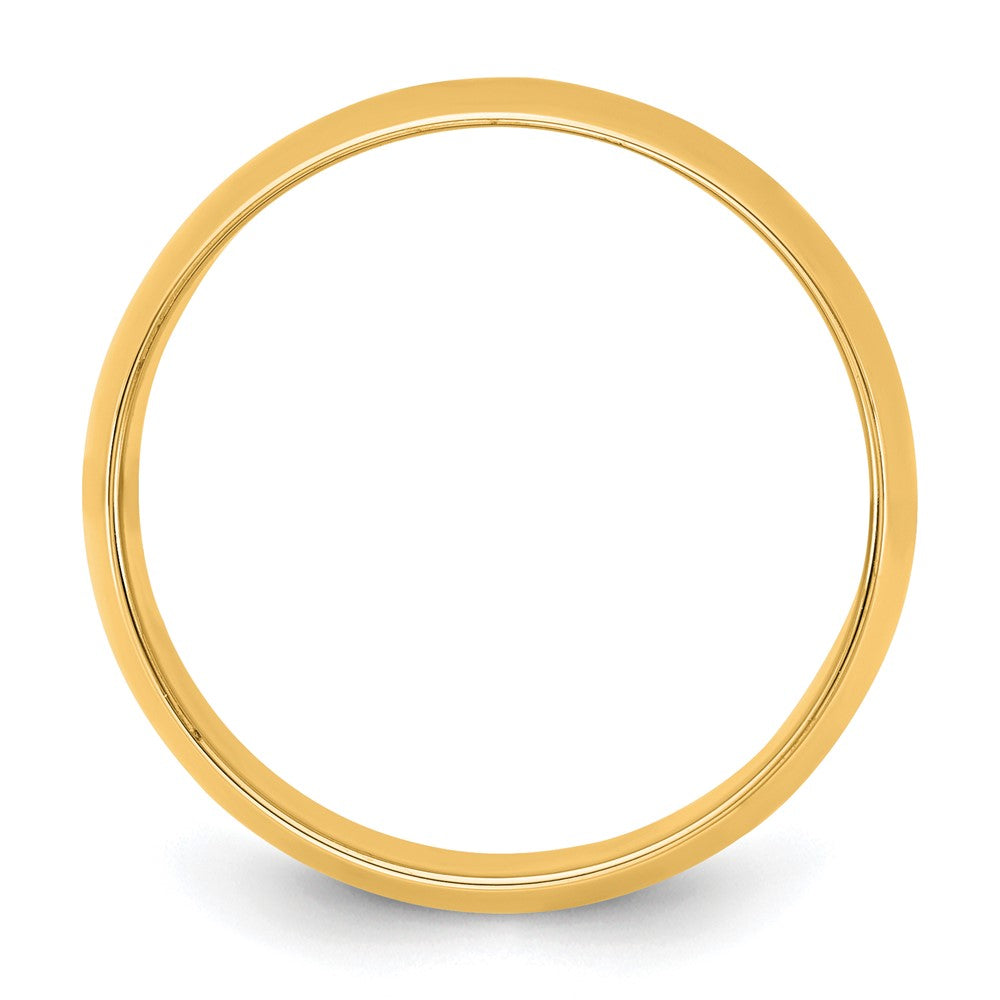 10K Yellow Gold 10Ky 8.5mm Lightweight Half Round Band Size 8.5