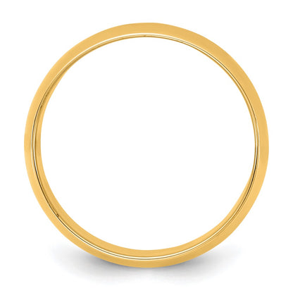 10K Yellow Gold 10Ky 8.5mm Lightweight Half Round Band Size 8.5