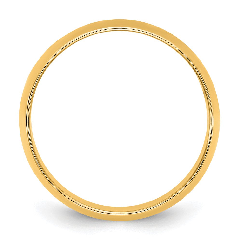 10K Yellow Gold 10Ky 9mm Lightweight Half Round Band Size 14