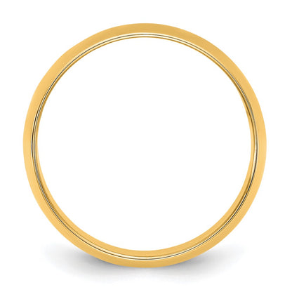 10K Yellow Gold 10Ky 9mm Lightweight Half Round Band Size 13