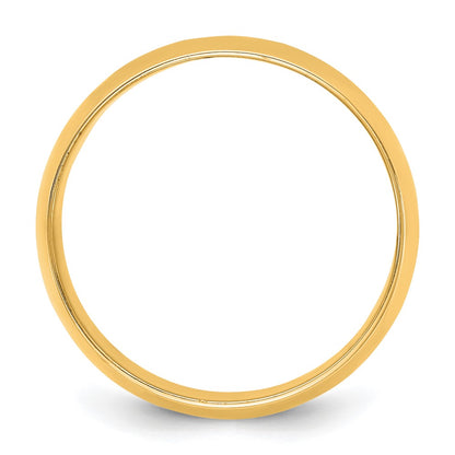 10K Yellow Gold 10Ky 10mm Lightweight Half Round Band Size 12.5