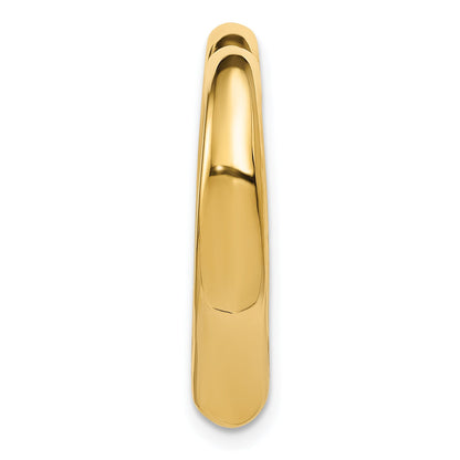 14K Yellow Gold Polished Heart Chain Slide