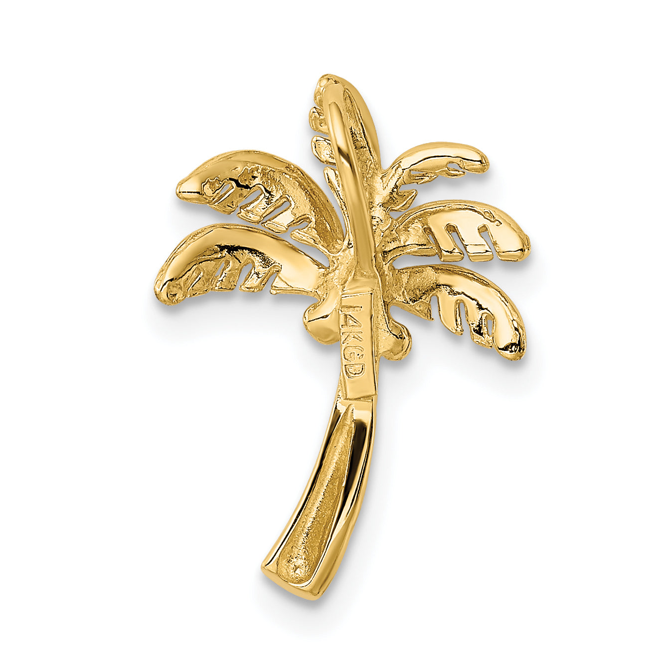 14K Yellow Gold Palm Tree Slide