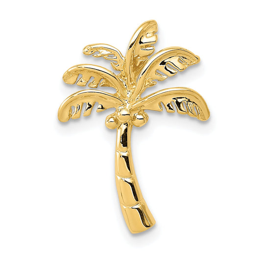 14K Yellow Gold Palm Tree Slide