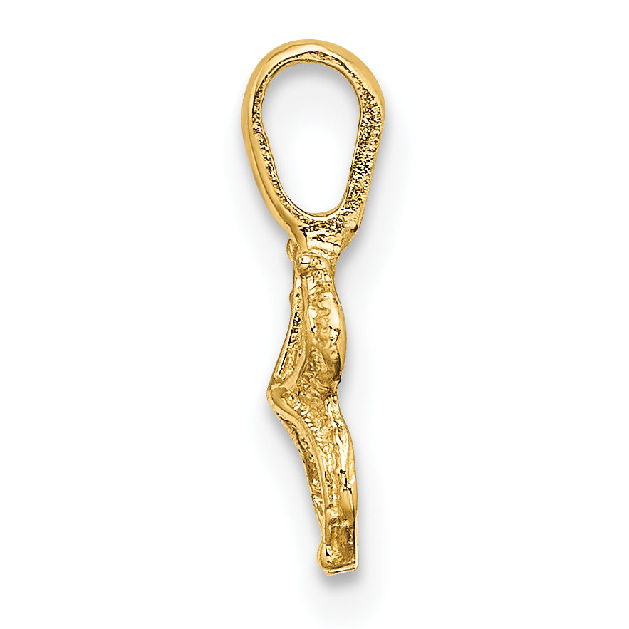 14K Yellow Gold Mini Starfish With Fixed Bail Charm