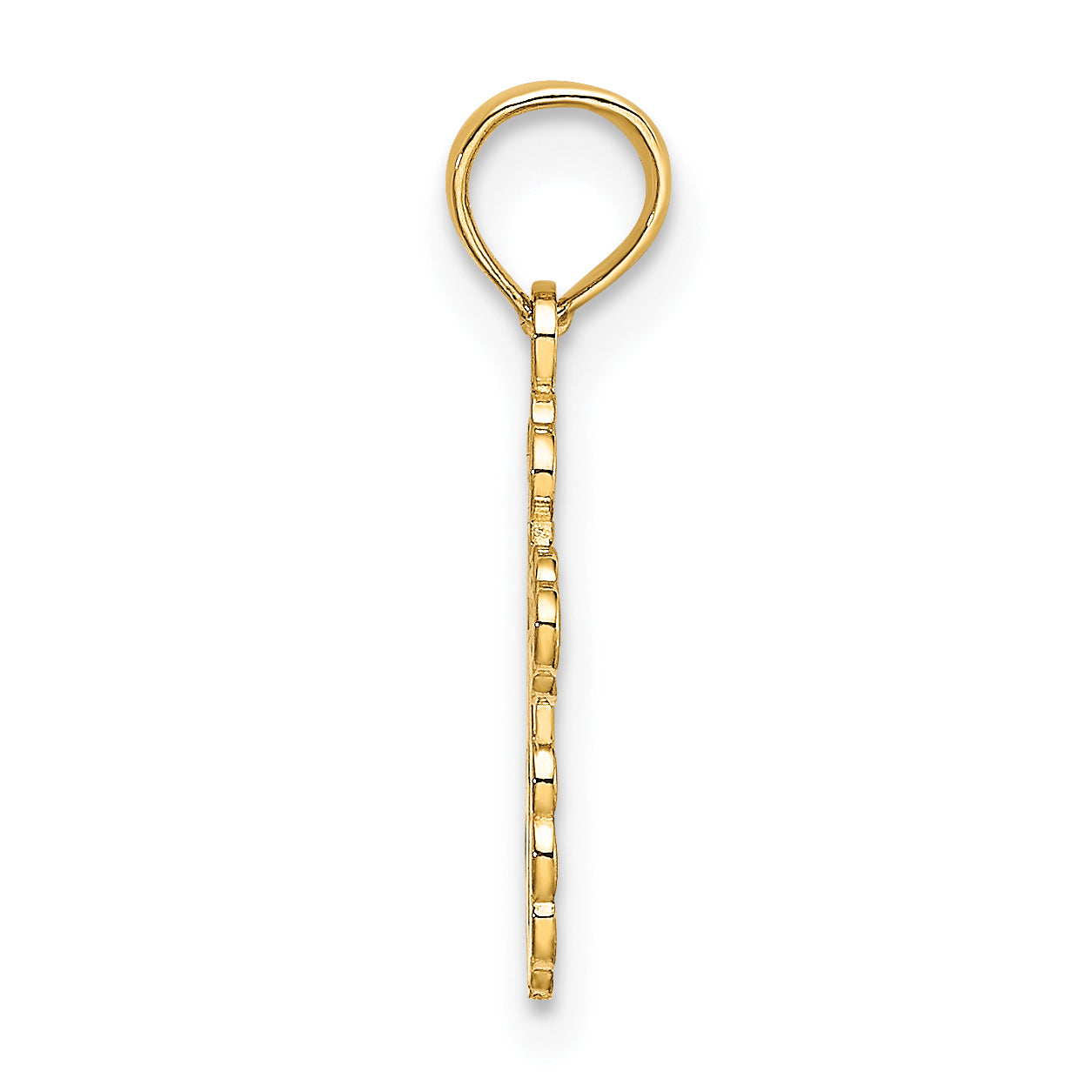 14K Yellow Gold Mini Eastern Orthodox Cross Charm