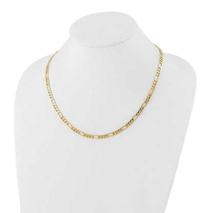 Fashion Kelly Waters Gold Plated 5mm Figaro 18 Inch Chain Necklace