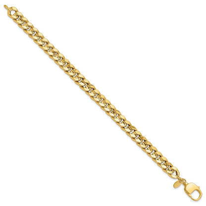 14K Yellow Gold Polished Curb Men'S Bracelet