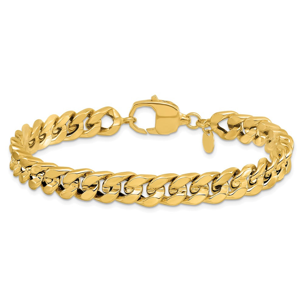 14K Yellow Gold Polished Curb Men'S Bracelet