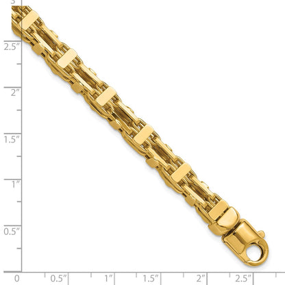 14K Yellow Gold Polished Fancy Link Men'S Bracelet