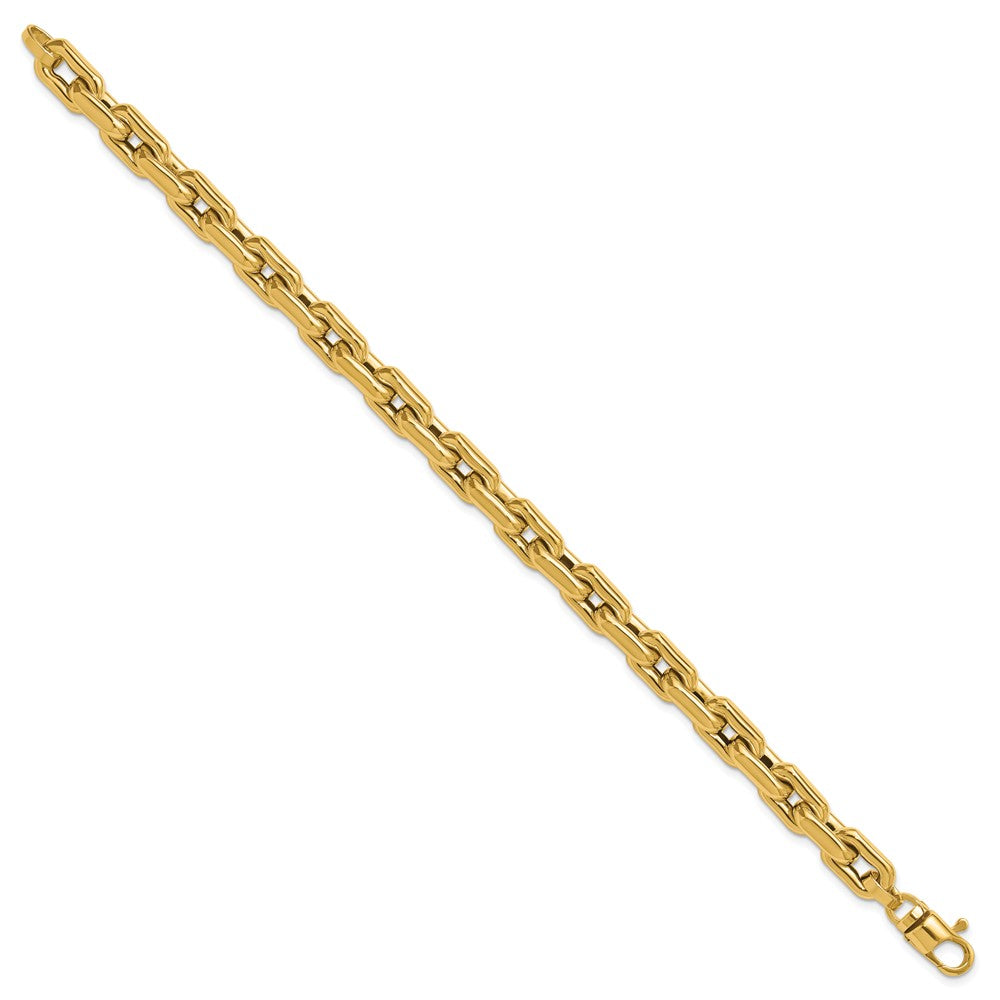 14K Yellow Gold Polished Fancy Link Men'S Bracelet