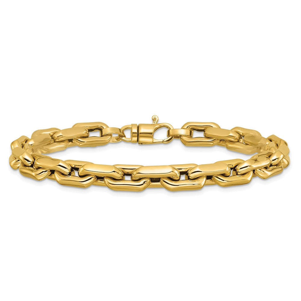 14K Yellow Gold Polished Fancy Link Men'S Bracelet