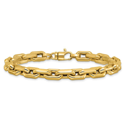 14K Yellow Gold Polished Fancy Link Men'S Bracelet