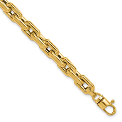 14K Yellow Gold Polished Fancy Link Men'S Bracelet
