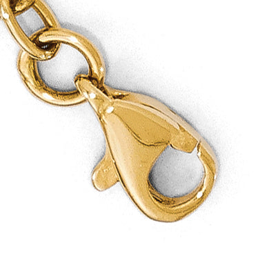 7 Inch 14K Polished Infinity Bracelet