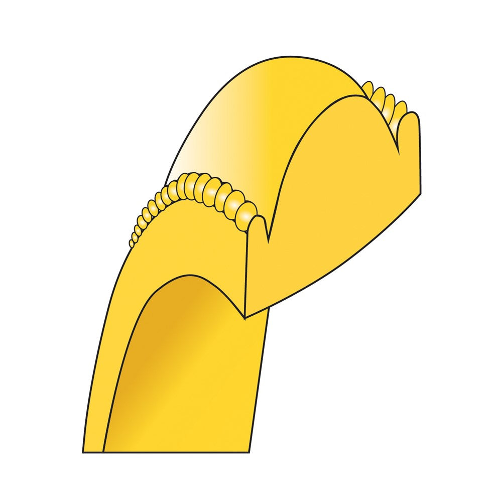 10K Yellow Gold 10Ky 7mm Milgrain Comfort Fit Band Size 7.5