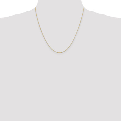 14K Yellow Gold 20 Inch .6mm Octagonal Snake With Lobster Clasp Chain Necklace