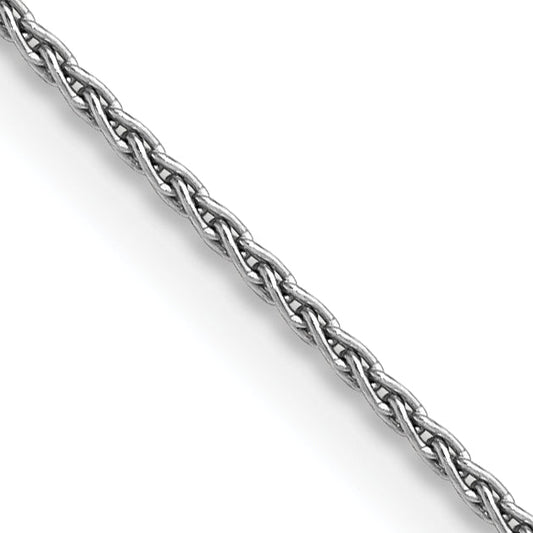 14K White Gold 14 Inch 1.5mm Parisian Wheat With Lobster Clasp Chain Necklace