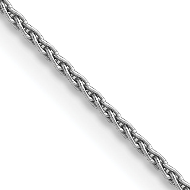 14K White Gold 18 Inch 1.5mm Parisian Wheat With Lobster Clasp Chain Necklace
