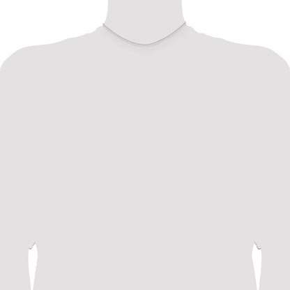 14 Inch 14K White Gold Wg 1.2mm D/C Cable Chain Necklace