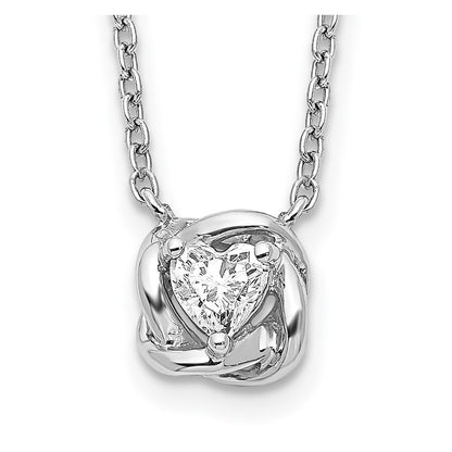 14K White Gold Lab Grown Diamond VS/SI FGH Necklace