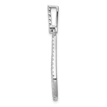 14k White Gold 1/2 Ct. Lab Grown Diamond VS/SI+ G+ Complete Teardrop Dangle Pendant