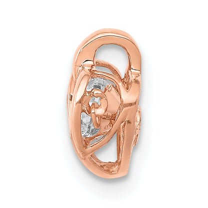 14k Rose Gold 1/4 Ct. Lab Grown Diamond VS/SI+ G+ Vibrant Heart Pendant