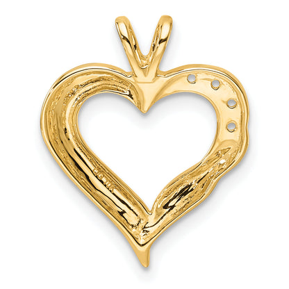 10K Yellow Gold 10K Fancy Heart Pendant Mounting