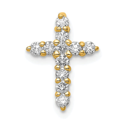 10K Yellow Gold 10K Aa 1/3Ct. Diamond Cross Pendant