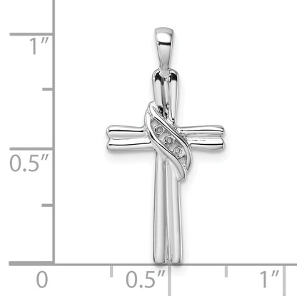 10K White Gold 10K Cross Pendant Mounting