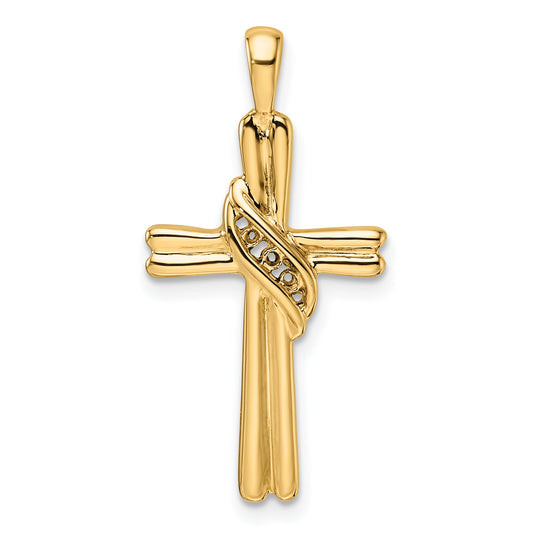10K Yellow Gold 10K Cross Pendant Mounting