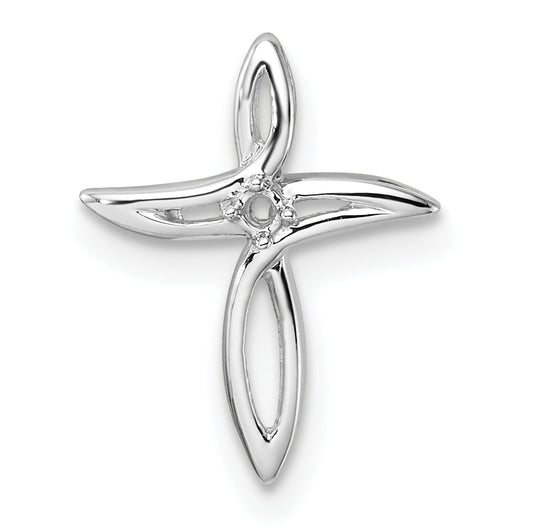 10K White Gold 10K Cross Pendant Mounting