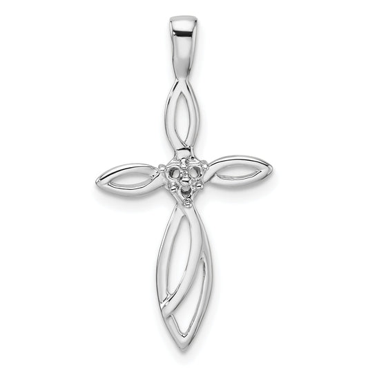 10K White Gold 10K Cross Pendant Mounting