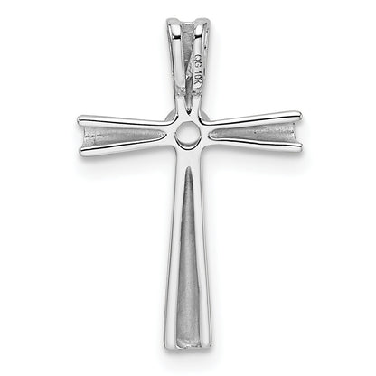 10K White Gold 10K Cross Chain Slide Mounting