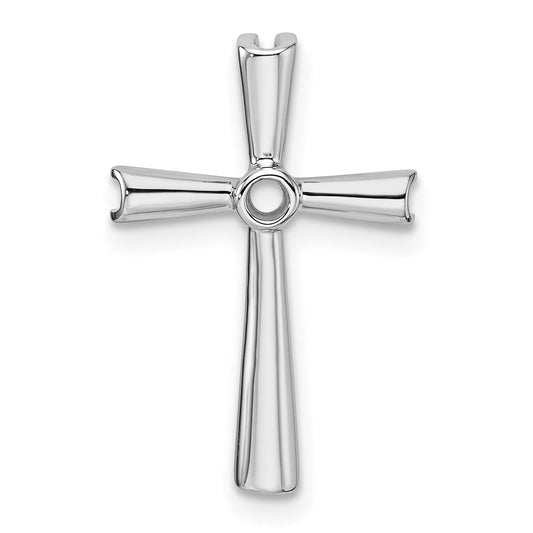 10K White Gold 10K Cross Chain Slide Mounting
